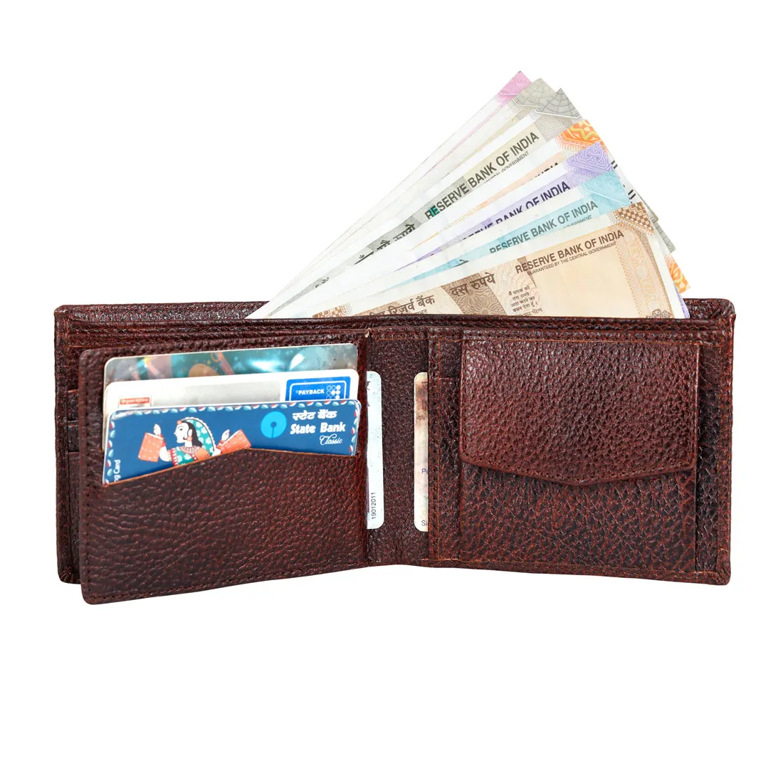 Luxurious Genuine Grainy Leather Wallet for Men