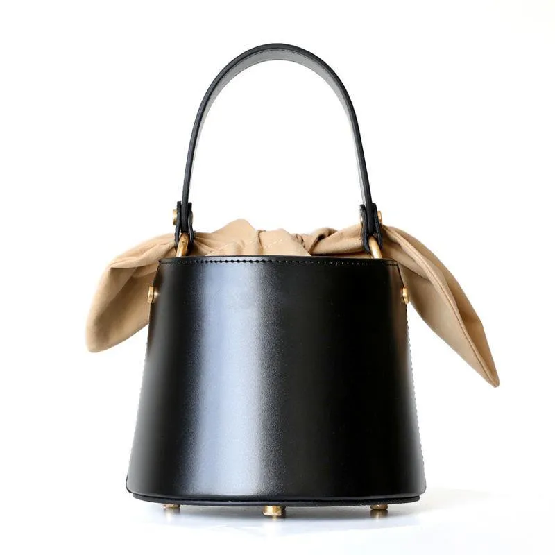 Luxury Leather Mini Bucket Bag