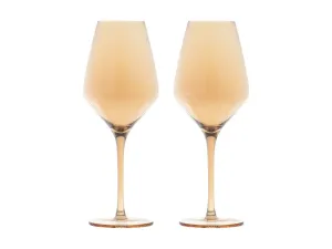 Maxwell & Williams Glamour Wine Glass 520ML Set of 2 Gold Gift Boxed