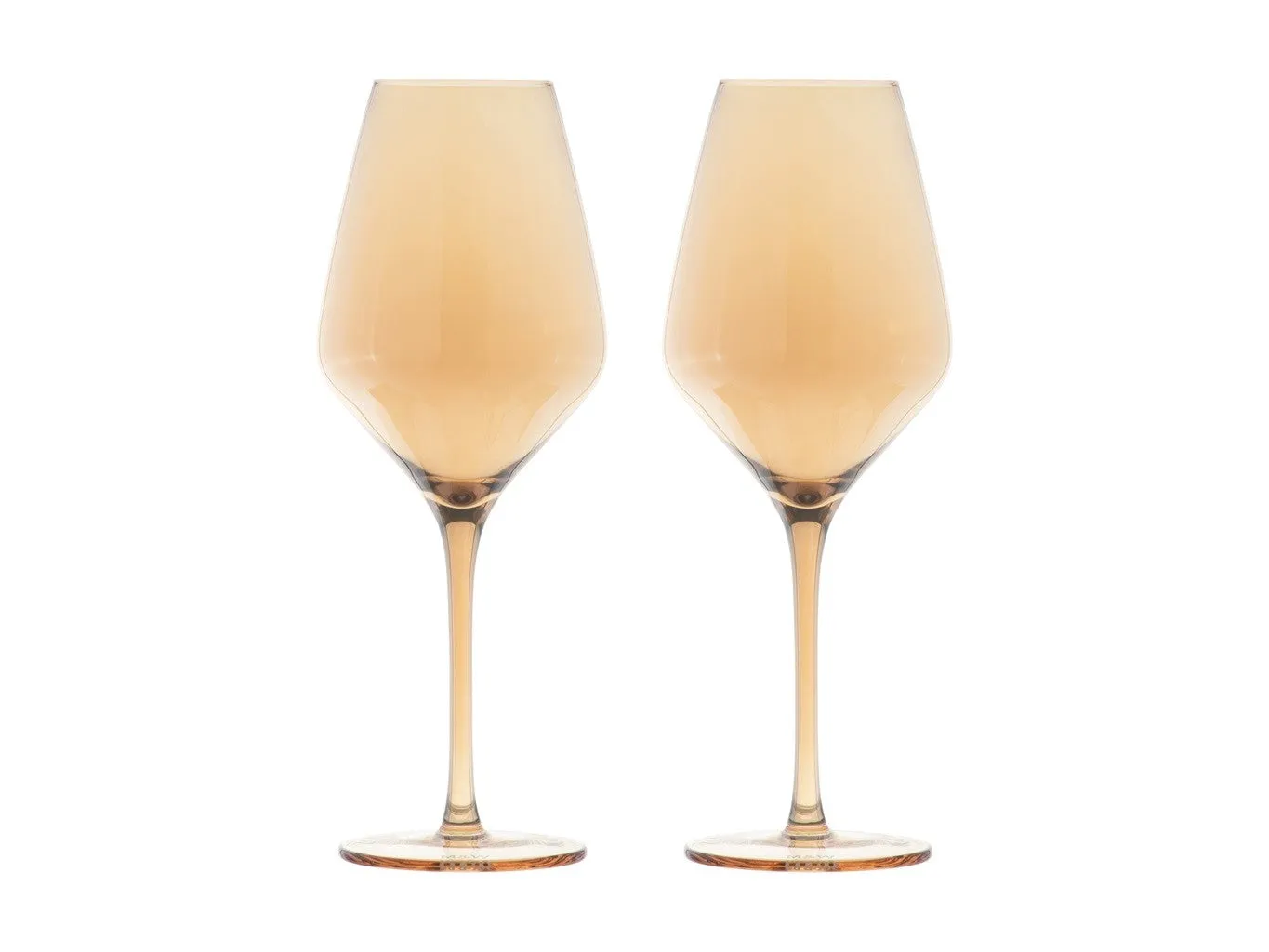 Maxwell & Williams Glamour Wine Glass 520ML Set of 2 Gold Gift Boxed