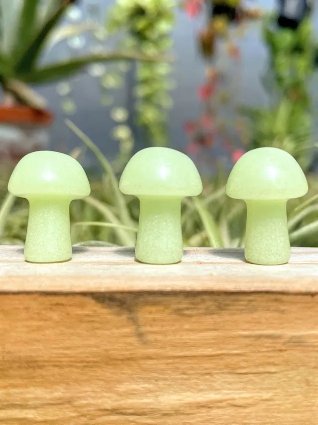 Mini Green Luminous Crystal Mushroom