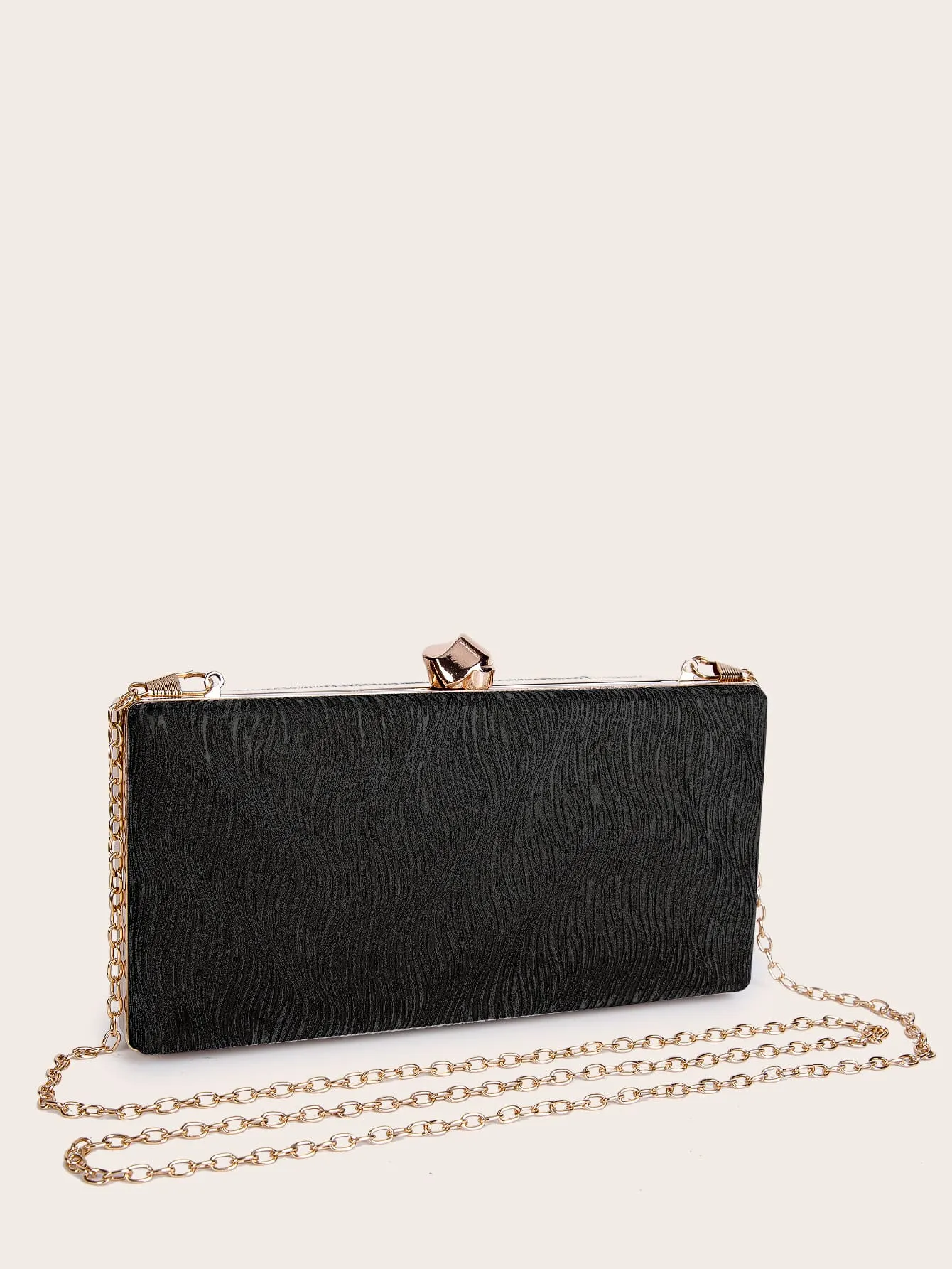 Minimalist Chain Clip Top Box Bag