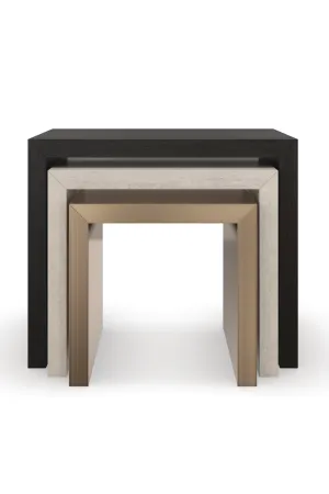 Modern Minimalist Nesting Tables (3) | Caracole Contrast