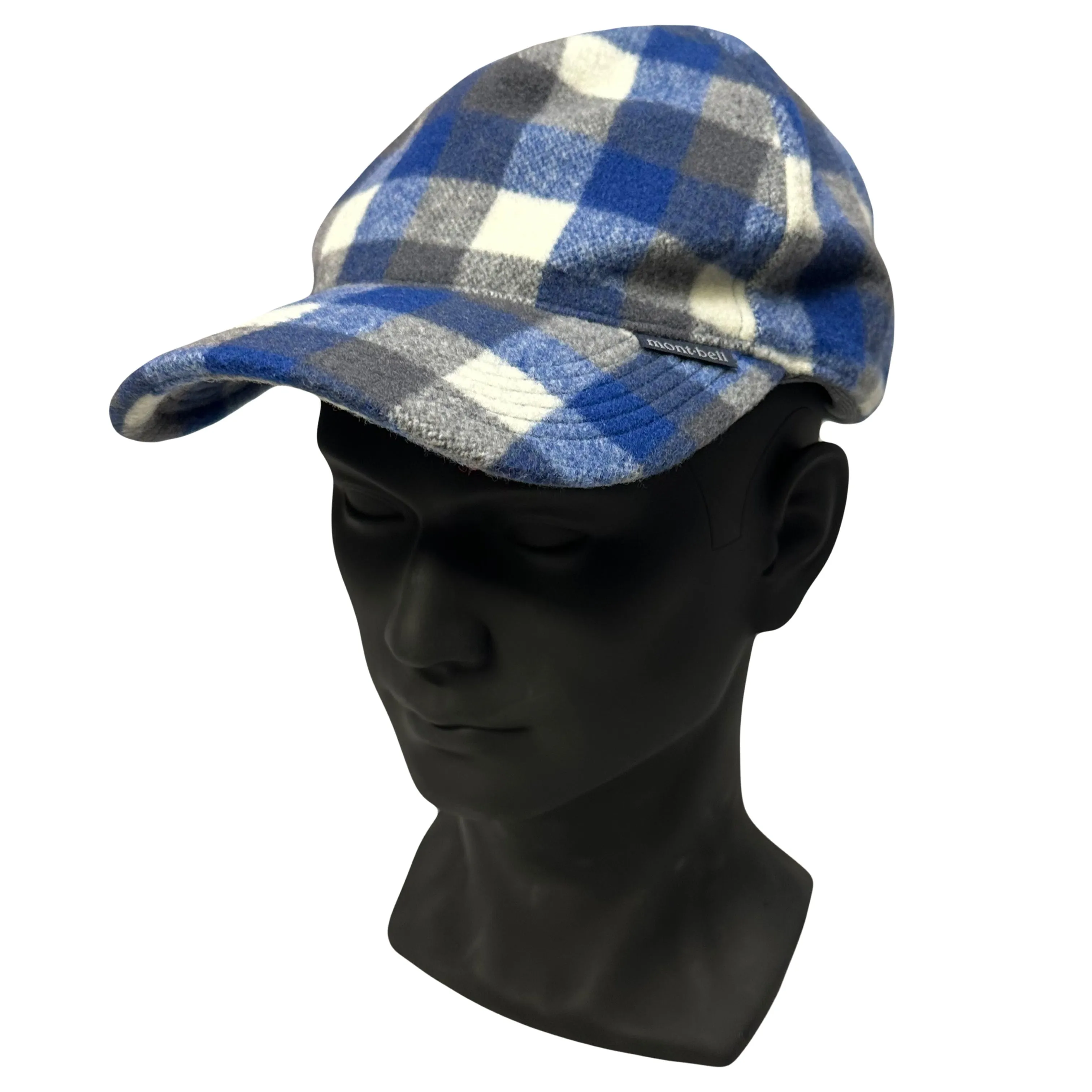 Montbell Wool Check Cap In Blue ( M/L )