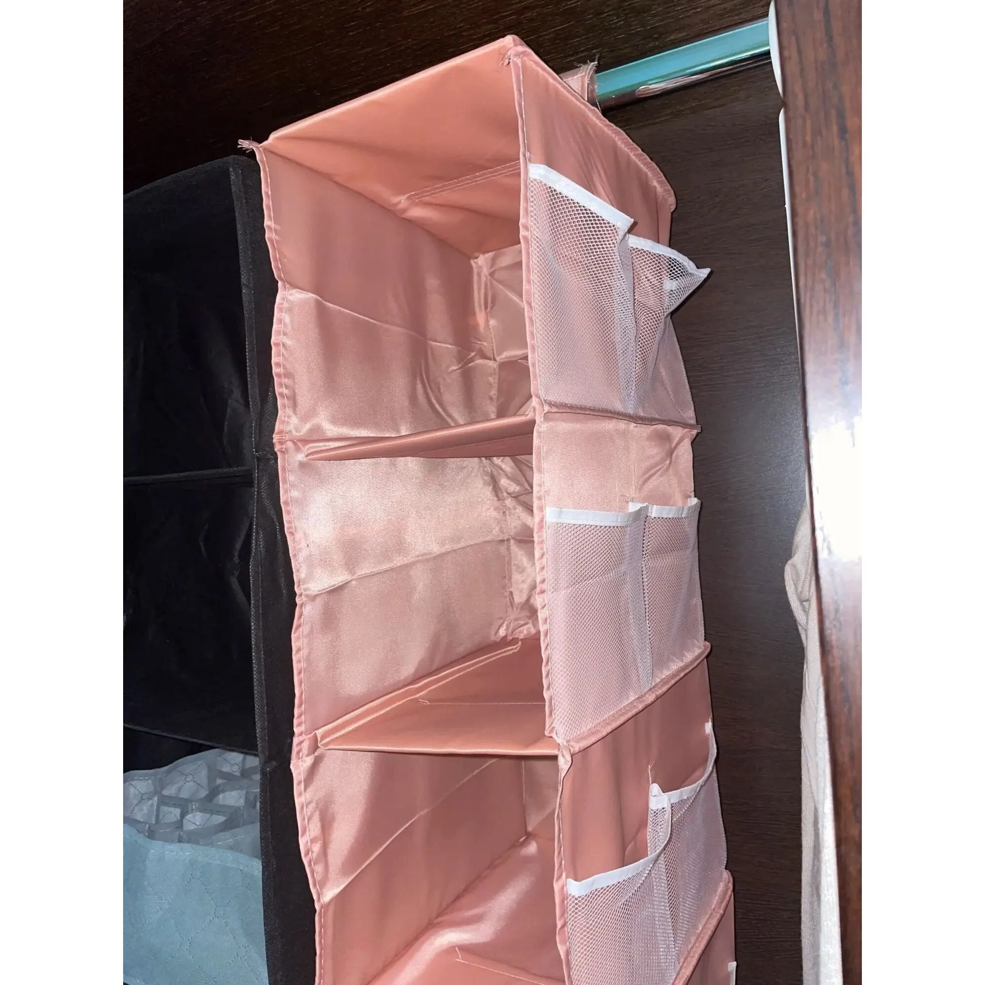 Multi-Layer Hanging Storage Bag Wardrobe Clothes Organizer . Garment organizer