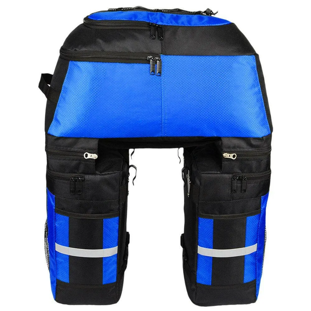 Multifunction 70L Bike Trunk Bag Bicycle Luggage Carrier Bag Cycling Bicycle Rack Rear Seat Bag Pannier