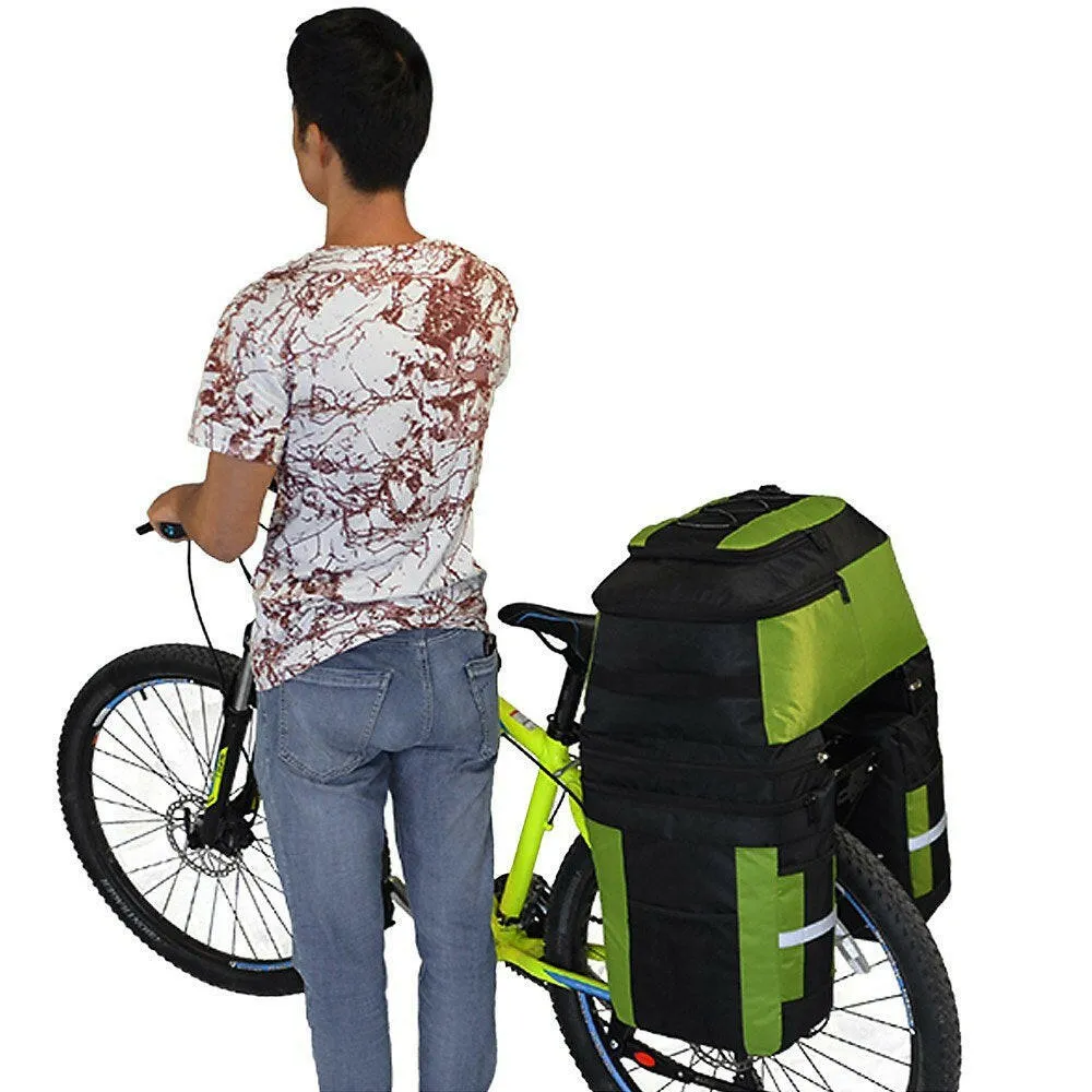 Multifunction 70L Bike Trunk Bag Bicycle Luggage Carrier Bag Cycling Bicycle Rack Rear Seat Bag Pannier