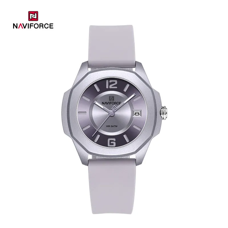 NAVIFORCE NF7107 5ATM Waterproof Stylish Women’s Luminous Sports Watch with Silicone Strap