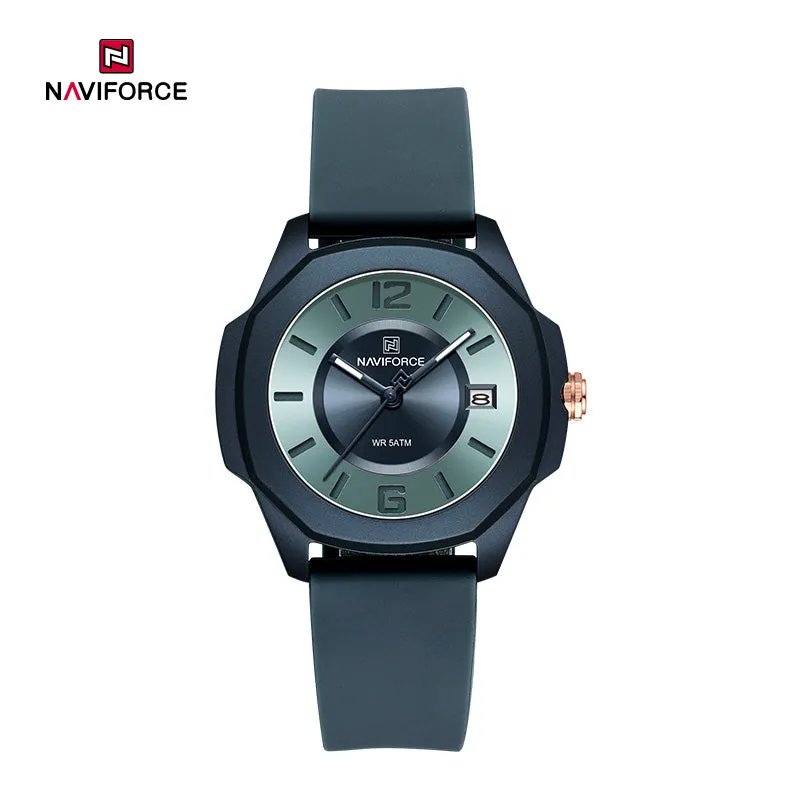 NAVIFORCE NF7107 5ATM Waterproof Stylish Women’s Luminous Sports Watch with Silicone Strap