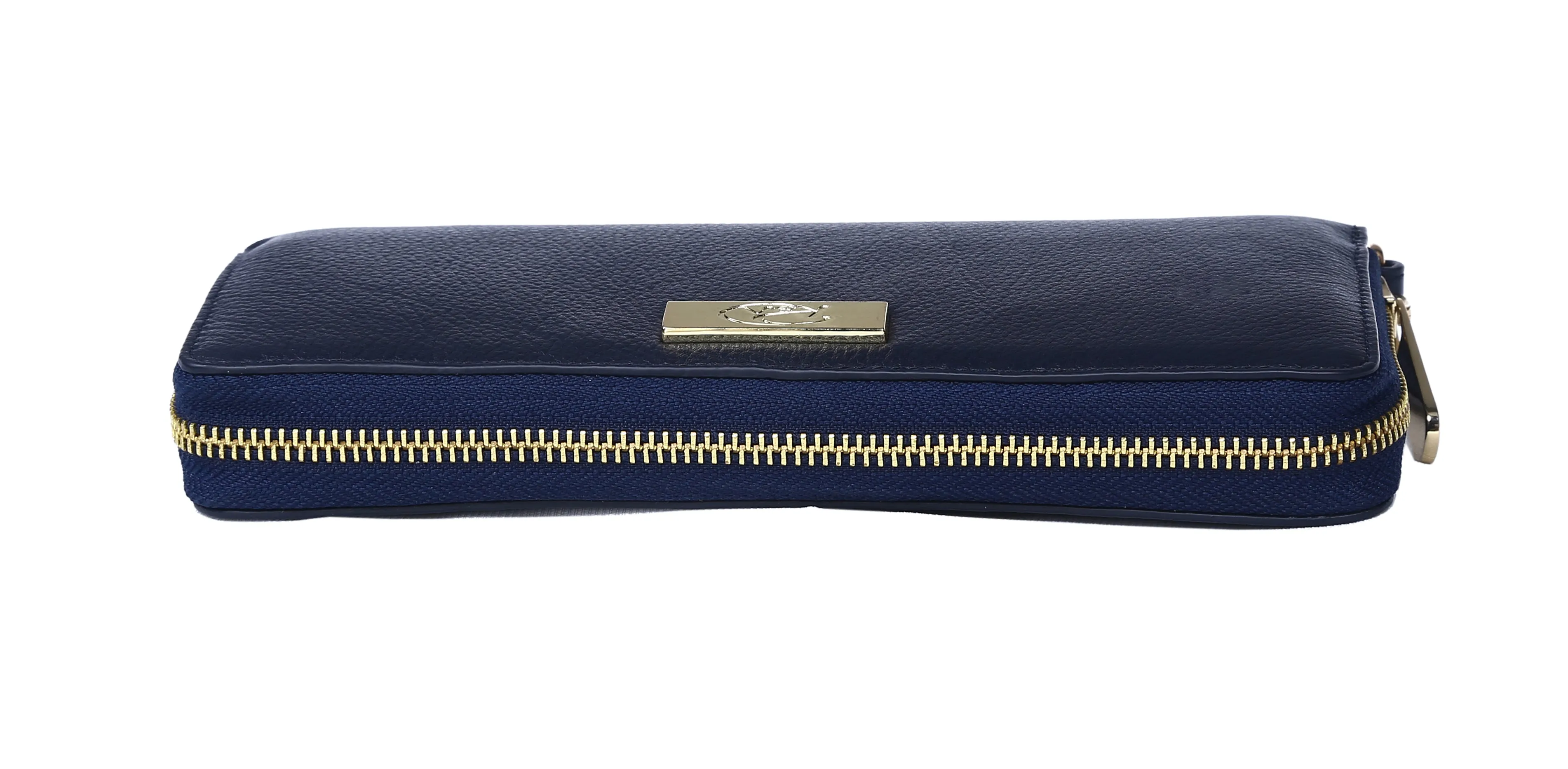 Navy Blue Genuine Leather Soft and Slim Wallet/Purse by ENAAF