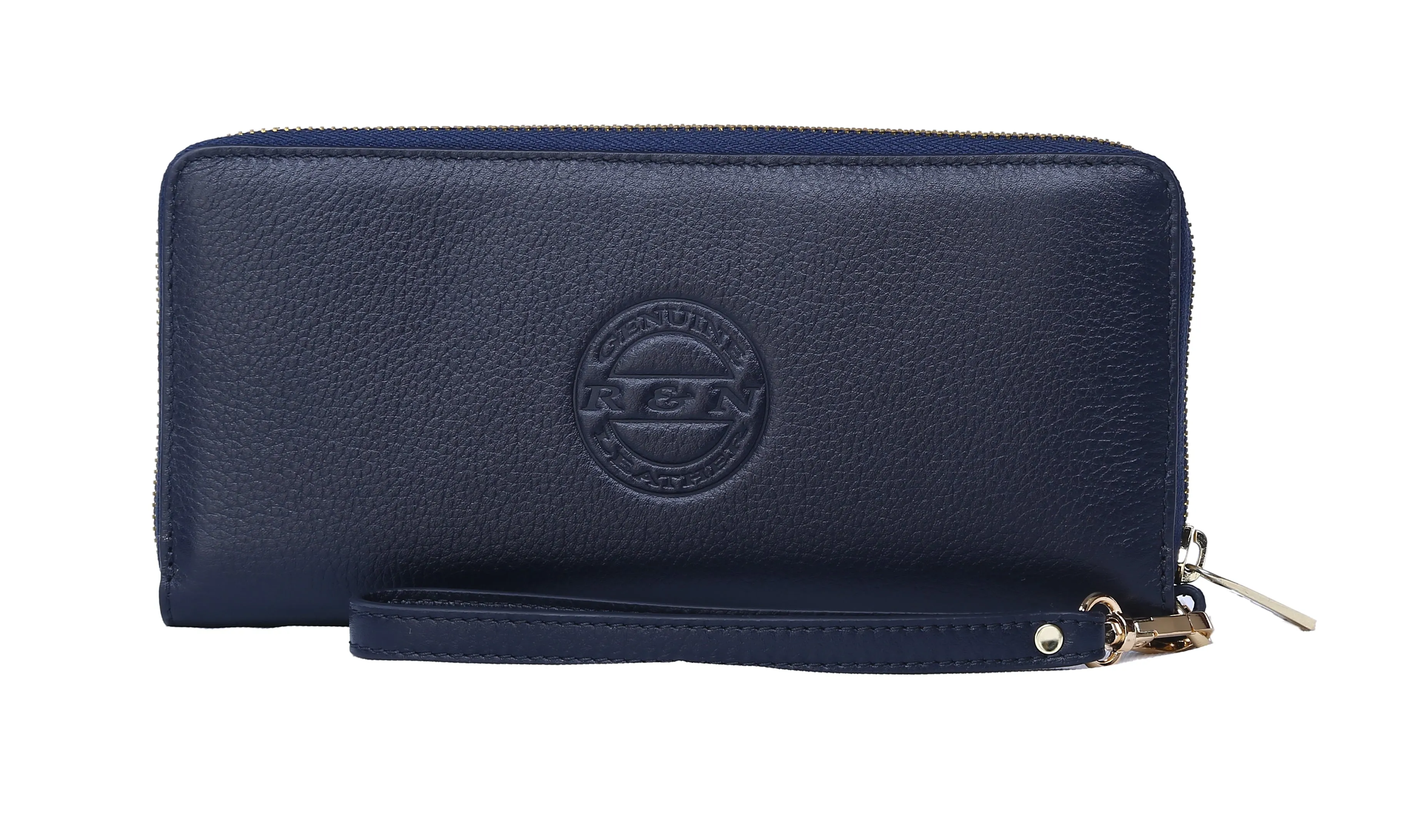 Navy Blue Genuine Leather Soft and Slim Wallet/Purse by ENAAF