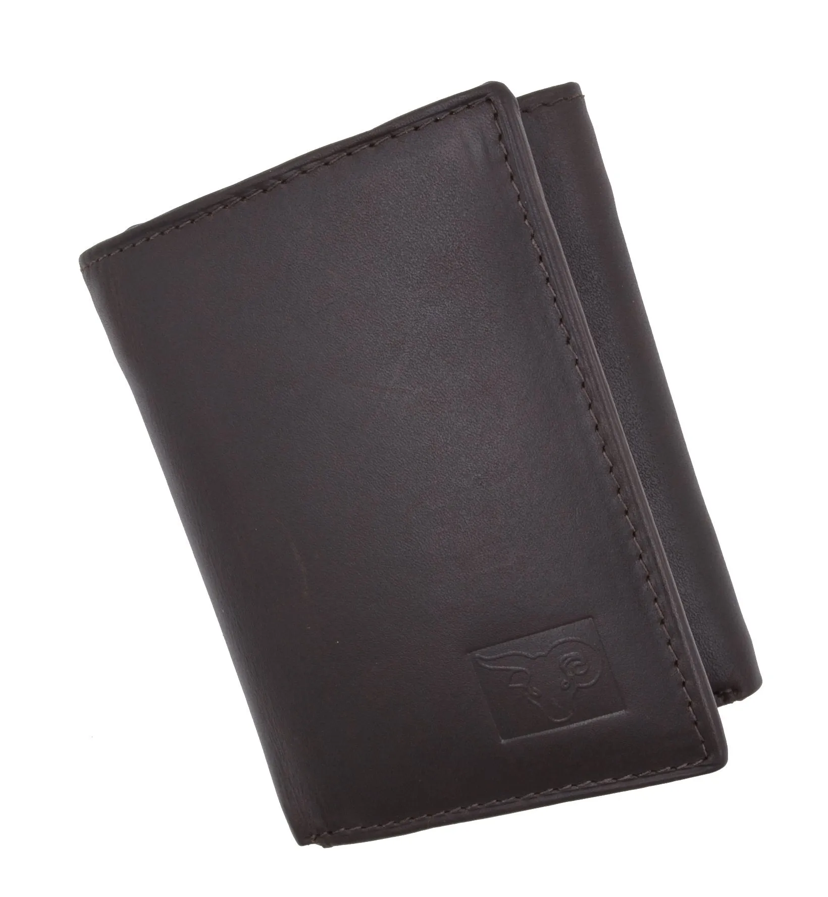 New Cavelio Mens Genuine Leather ID Card Bill Holder Trifold Wallet 731107