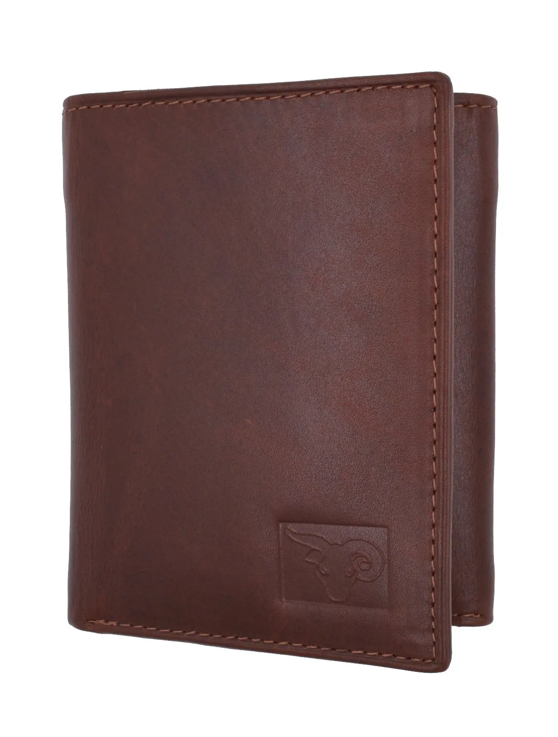 New Cavelio Mens Genuine Leather ID Card Bill Holder Trifold Wallet 731107