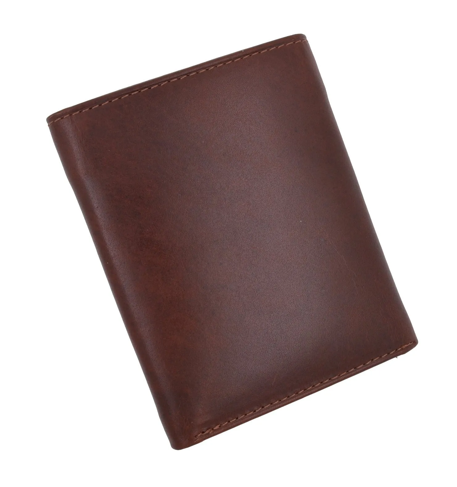 New Cavelio Mens Genuine Leather ID Card Bill Holder Trifold Wallet 731107