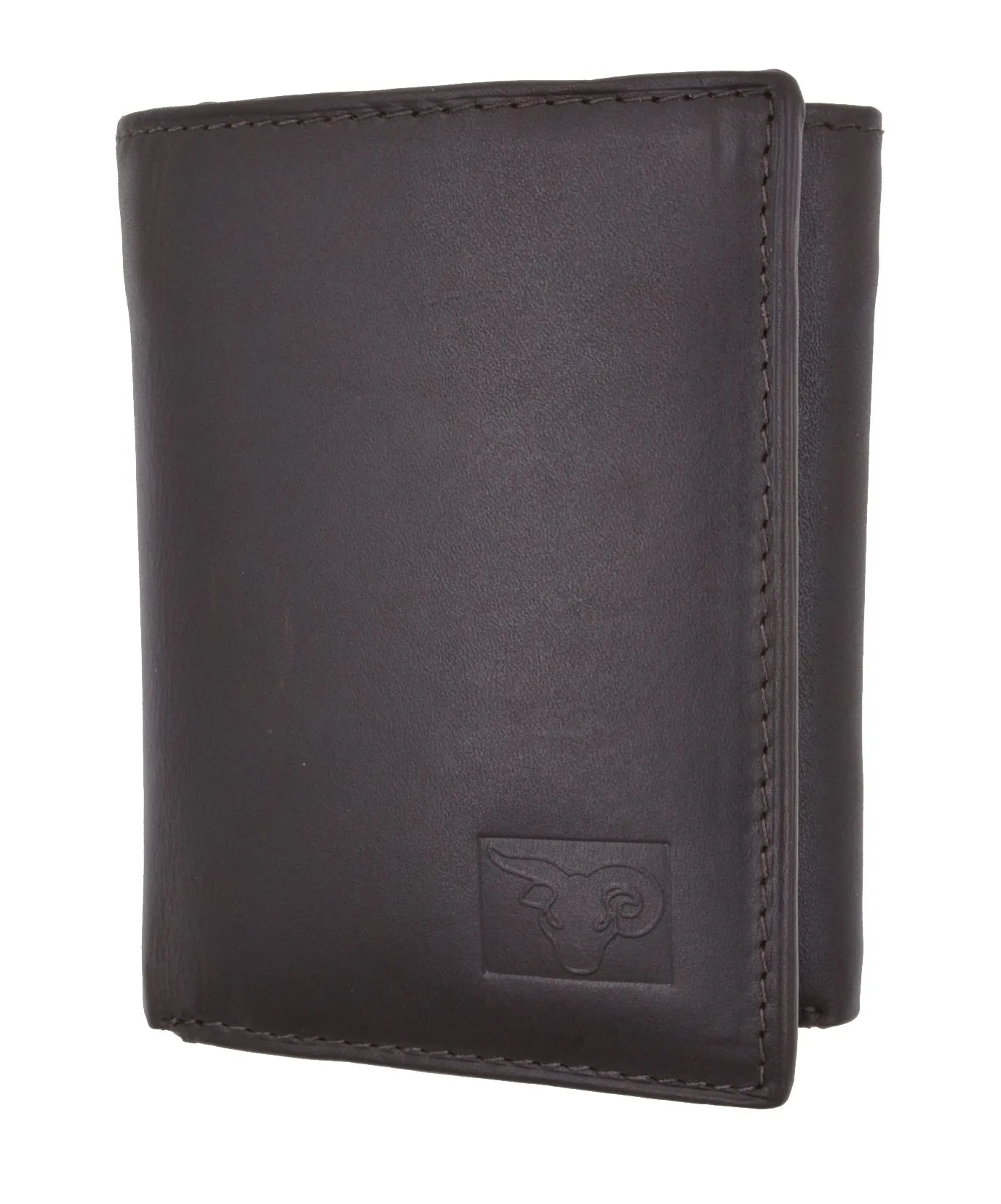 New Cavelio Mens Genuine Leather ID Card Bill Holder Trifold Wallet 731107