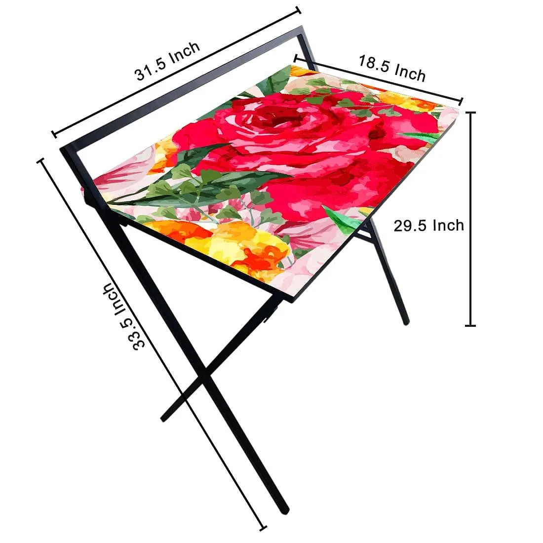 Nutcase Foldable Work Desk Study Writing Table for Home-Bright Floral