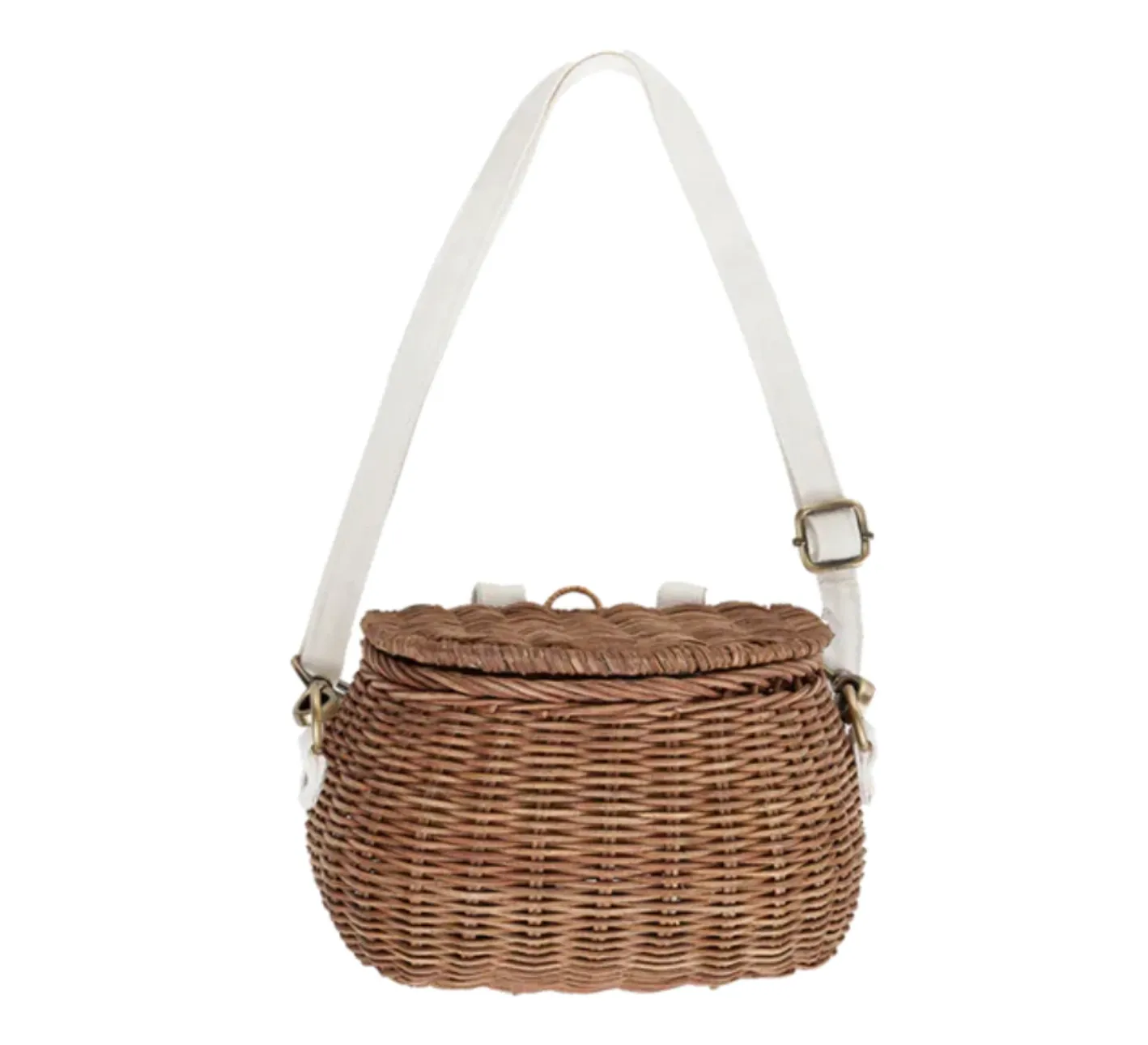 OLLI ELLA Mini Chari Rattan Bag Natural