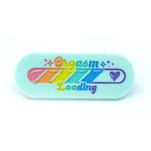 Orgasm Loading Pastel Acrylic Pin