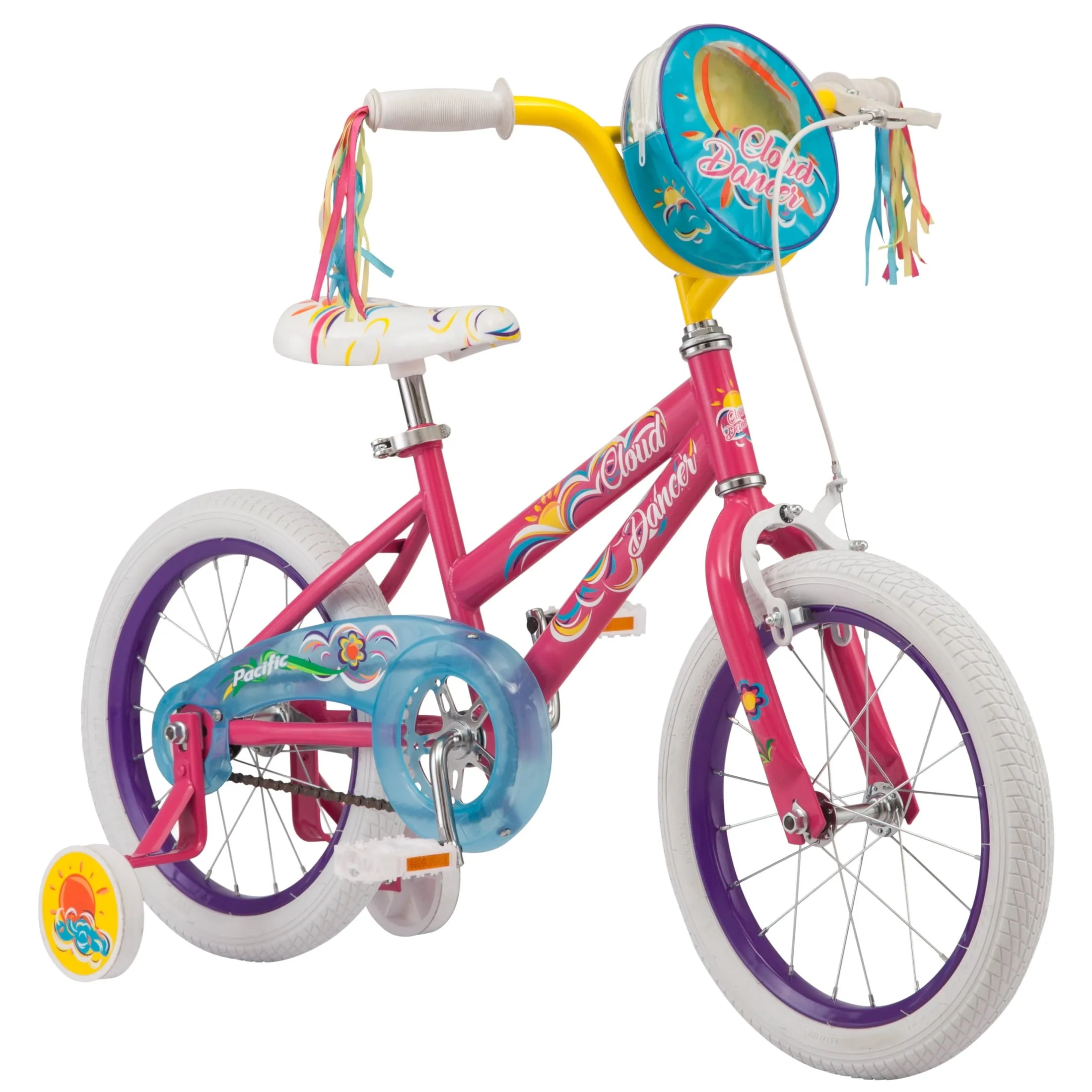 Pacific Cycle Cloud Dancer Kids'' Girls'' 16-in. Bike, Pink