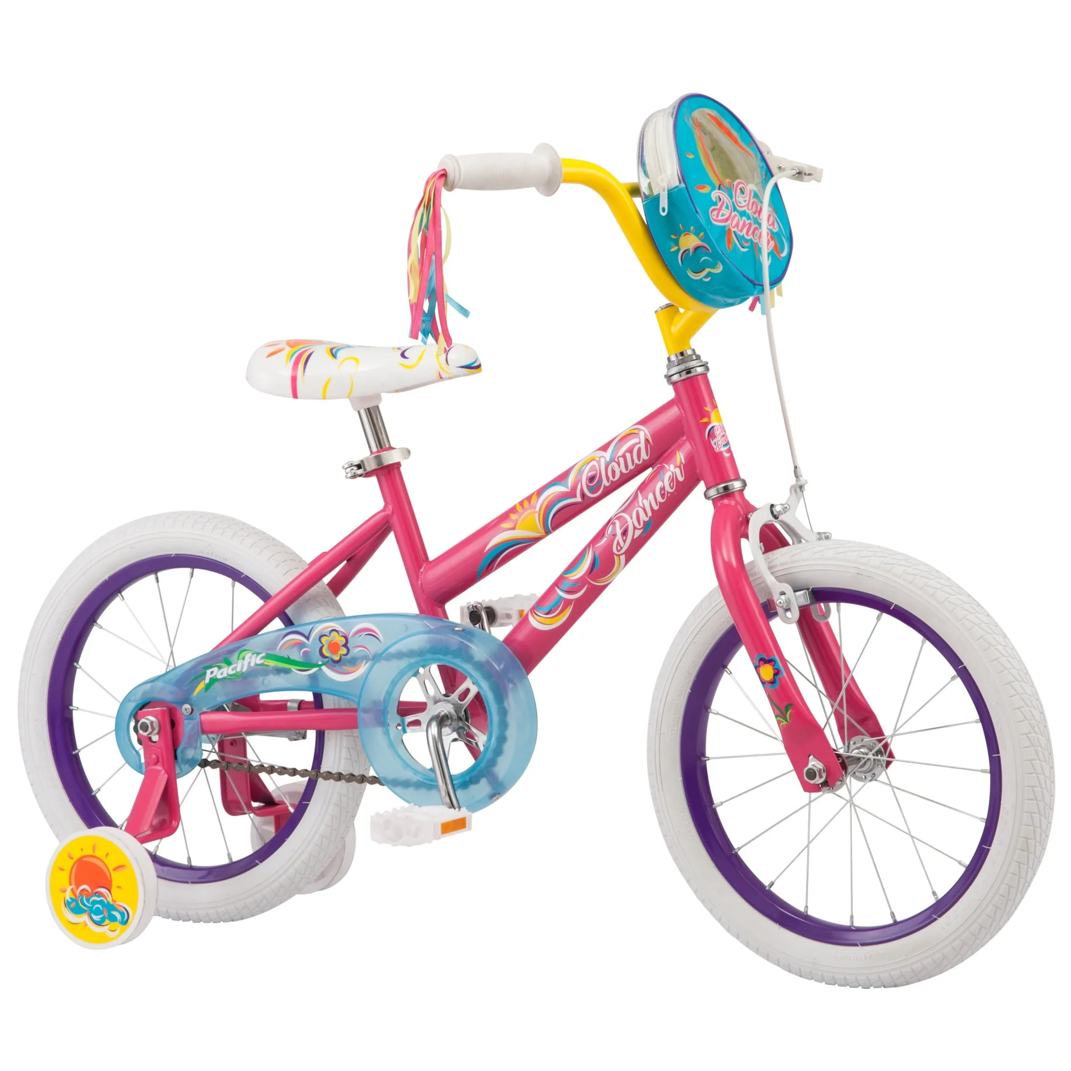 Pacific Cycle Cloud Dancer Kids'' Girls'' 16-in. Bike, Pink