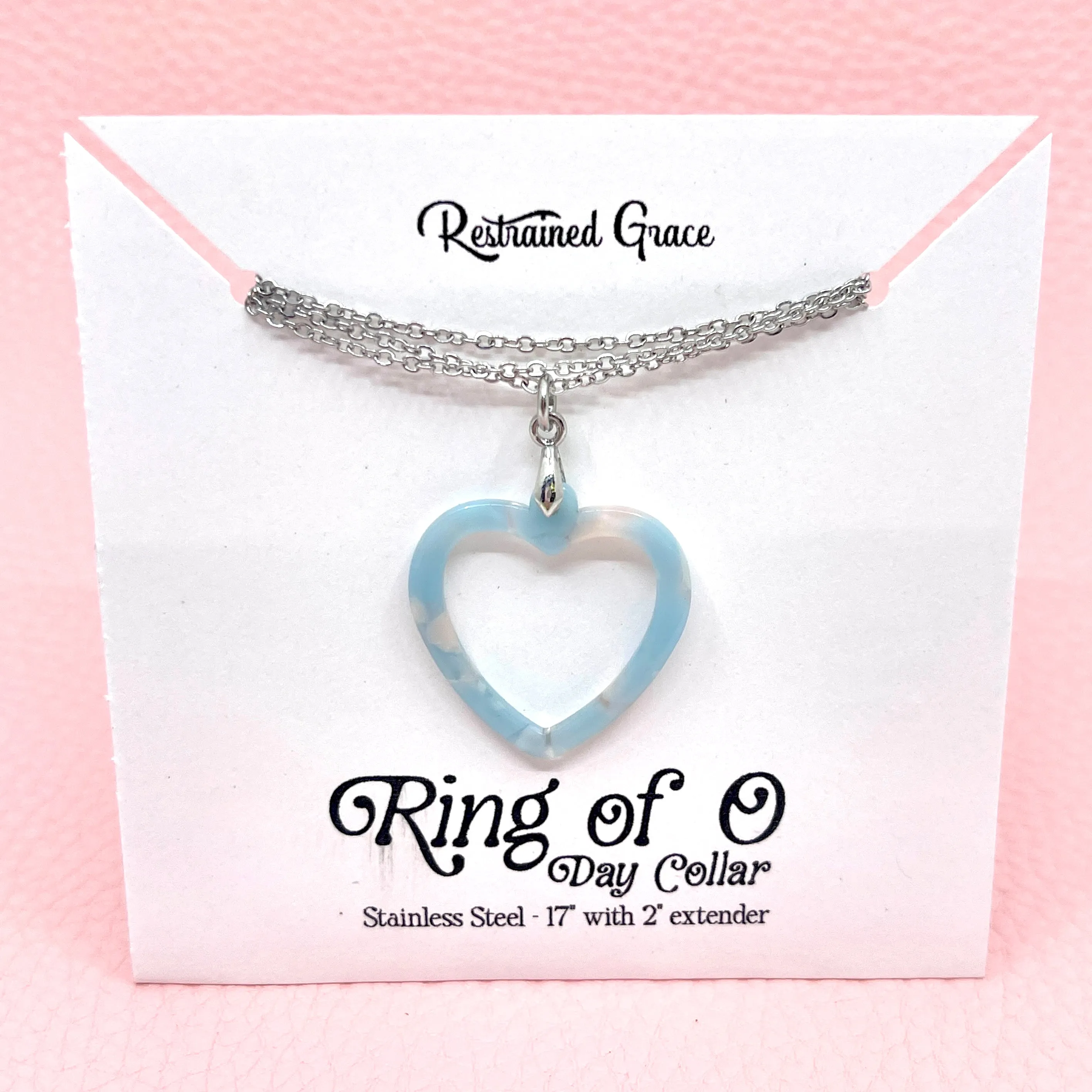 Pastel Acetate Heart Ring of O Day Collar