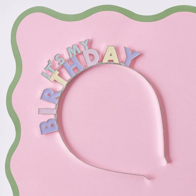 Pastel Birthday Headband