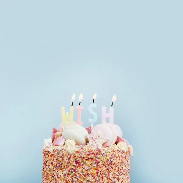 Pastel Birthday Wish Candles