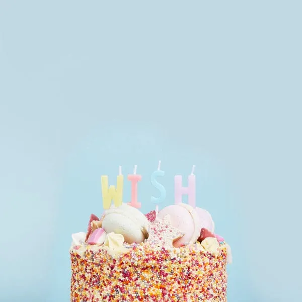 Pastel Birthday Wish Candles