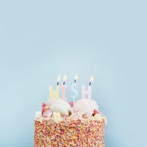 Pastel Birthday Wish Candles