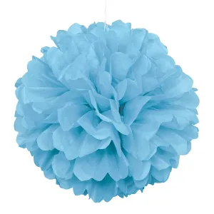 Pastel Blue Puff Decoration 40cm