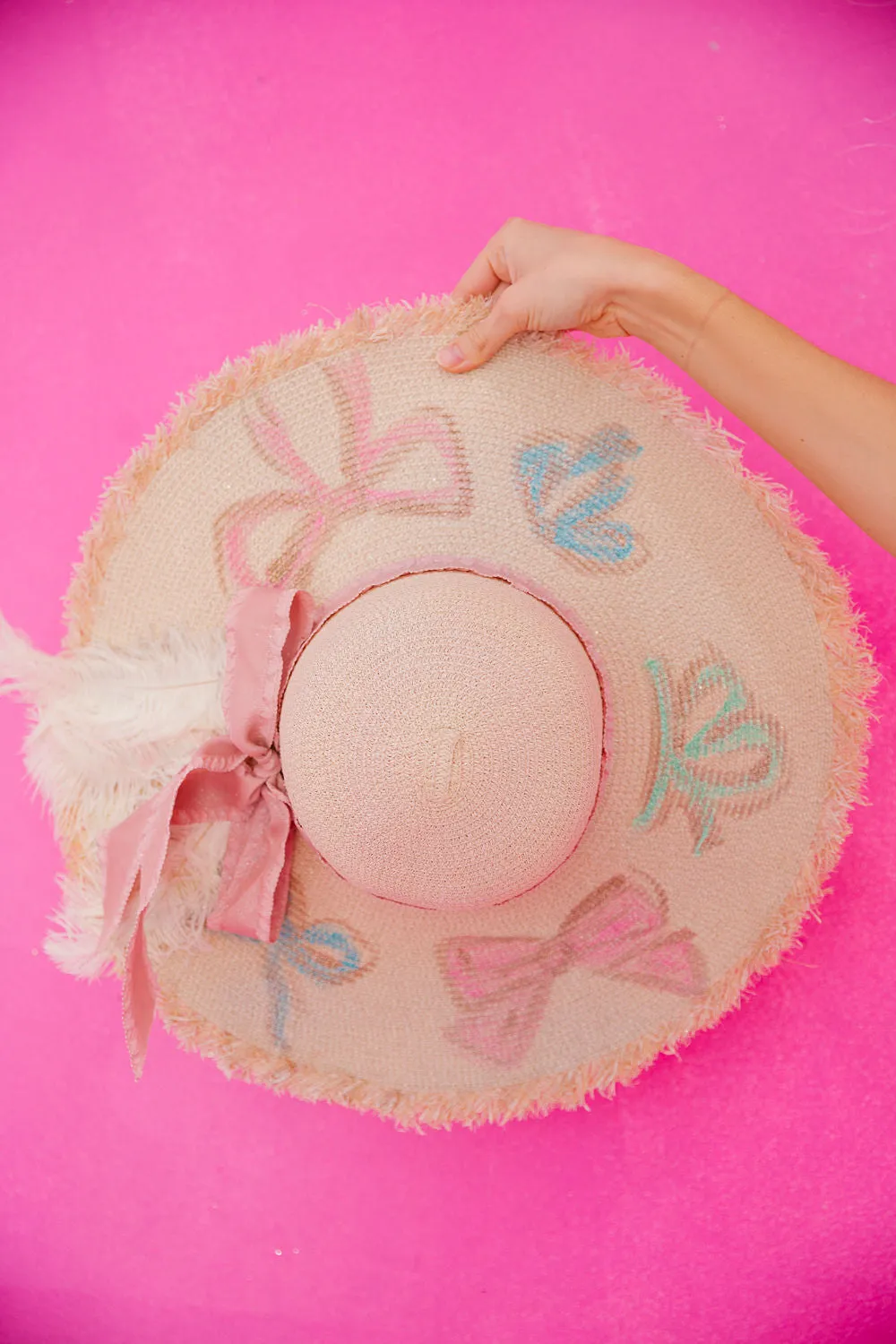 PASTEL BOWS SUN HAT