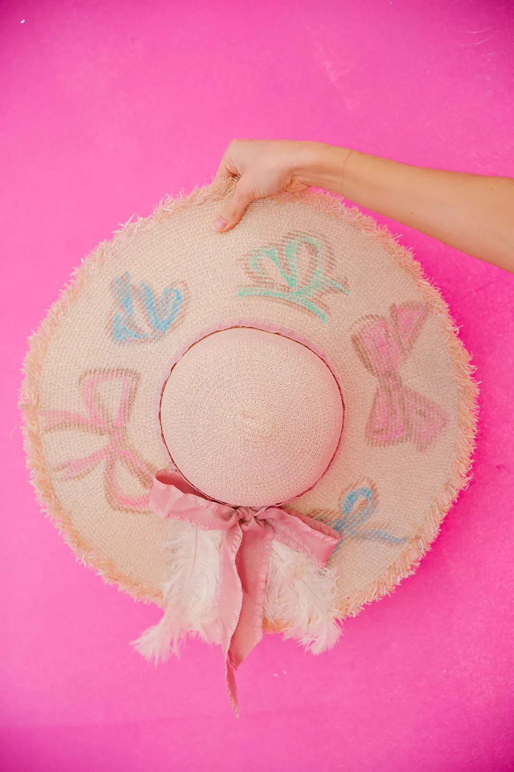 PASTEL BOWS SUN HAT