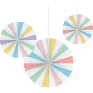 Pastel Celebrations Tissue Fans