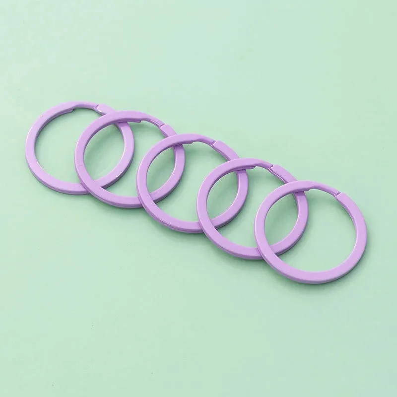 Pastel Color Key Rings (10-Pack)