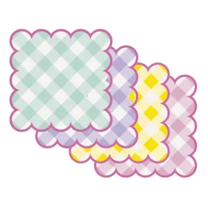 Pastel Gingham Placemats (8 Pack)