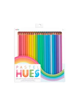 Pastel Hues Colored Pencils - Set of 24