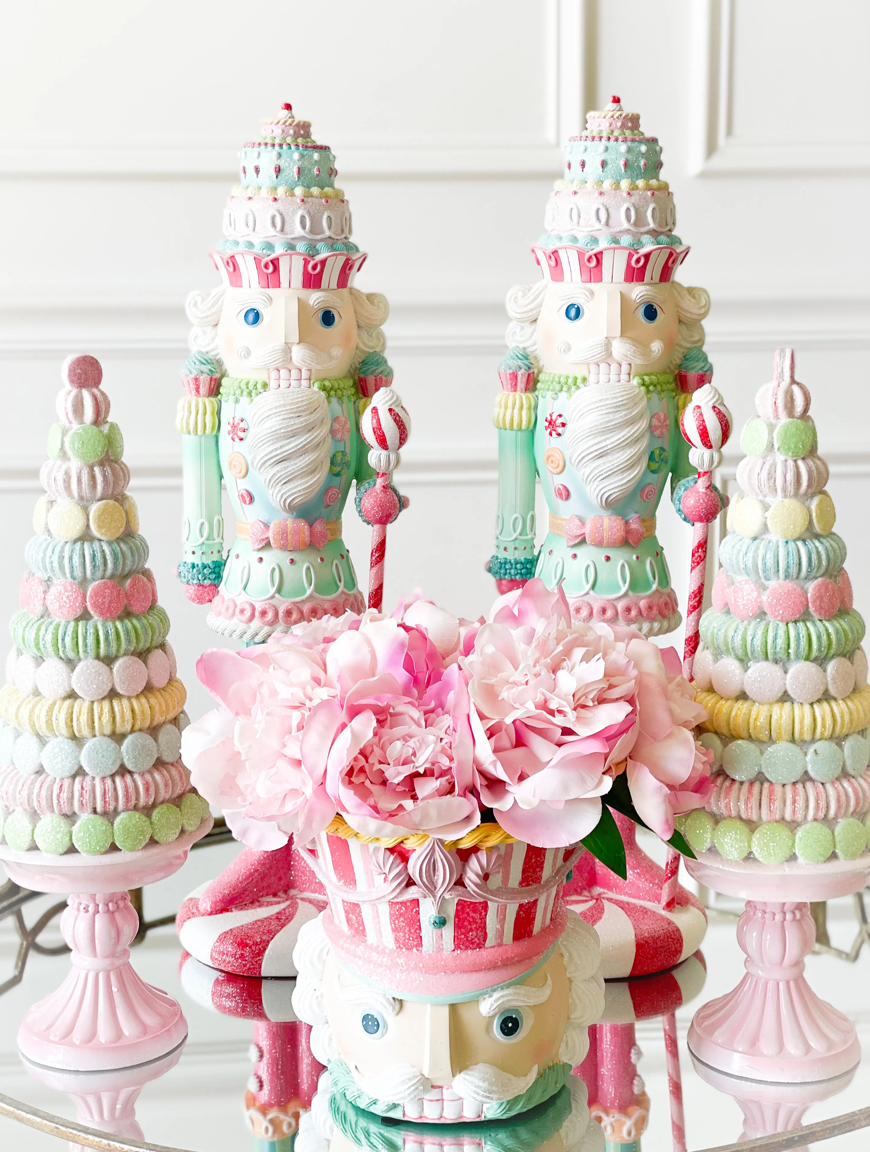 Pastel Macaron Tree On Pedestal