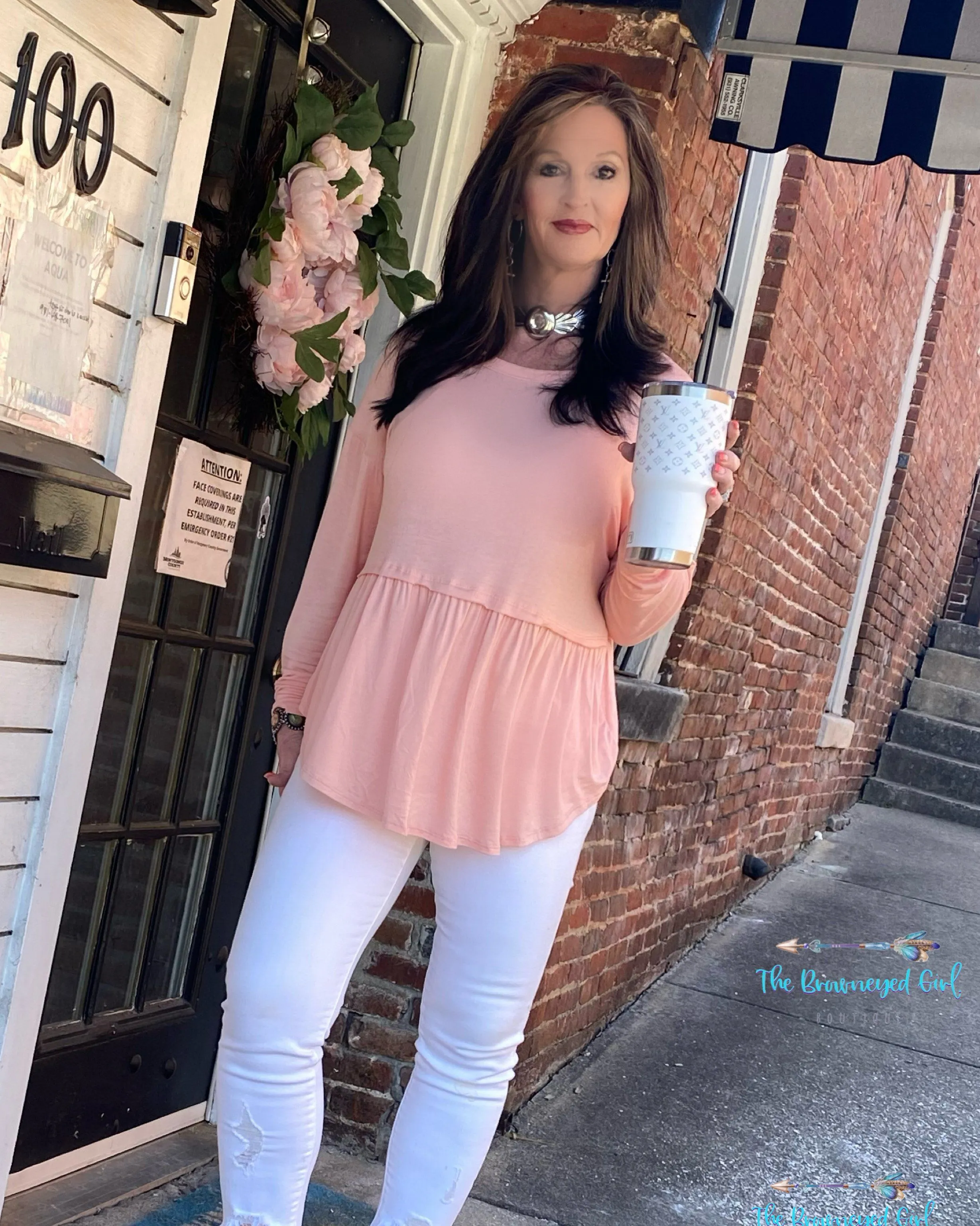 Pastel Swingin' By Tunic Long Sleeve