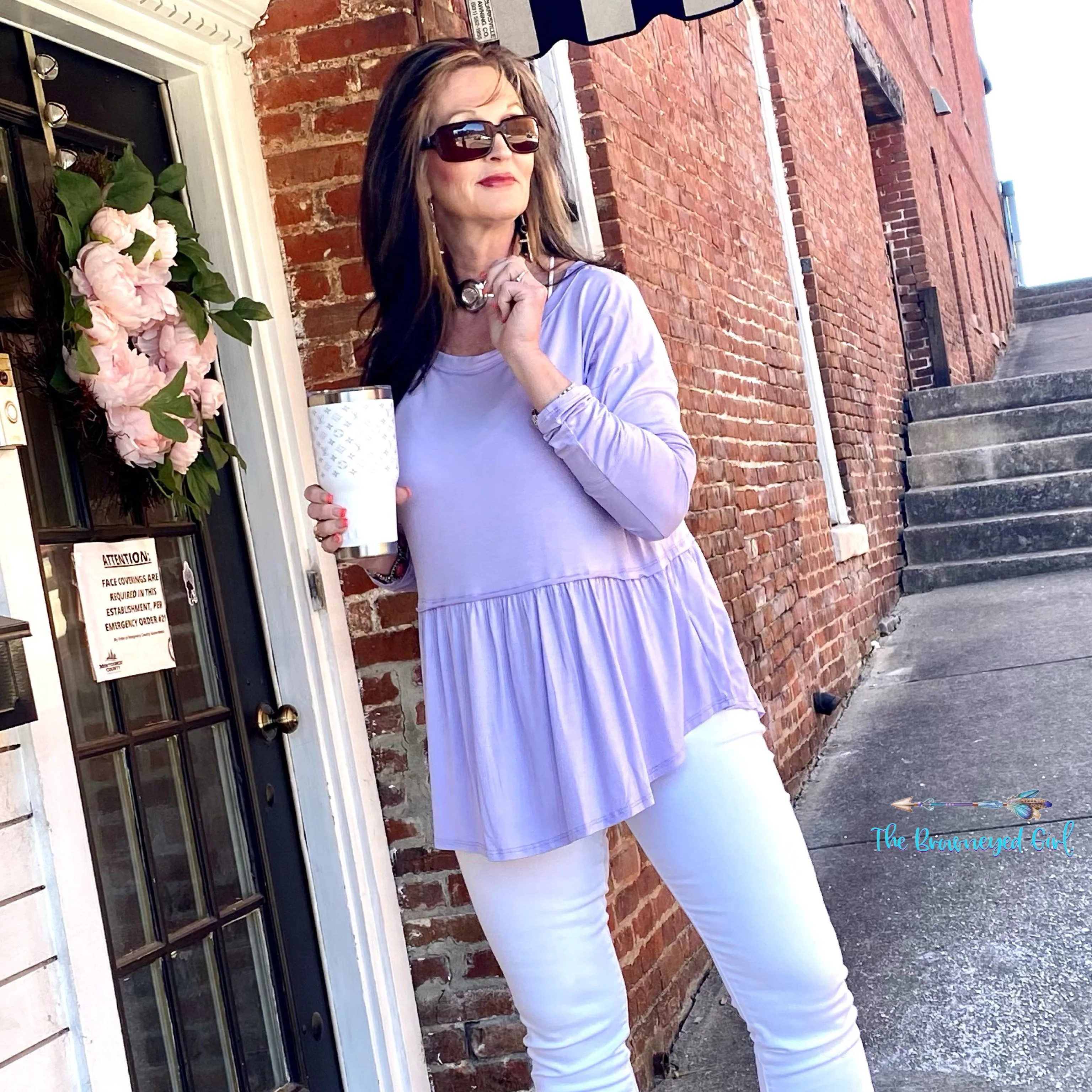 Pastel Swingin' By Tunic Long Sleeve