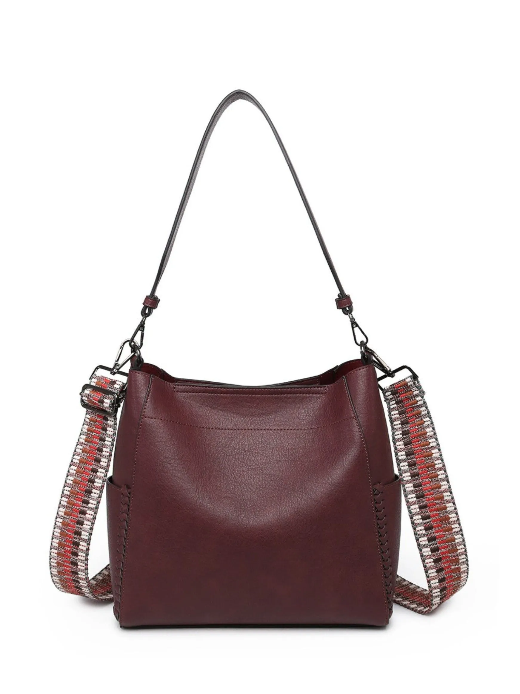 Penny Bucket Bag, Wine