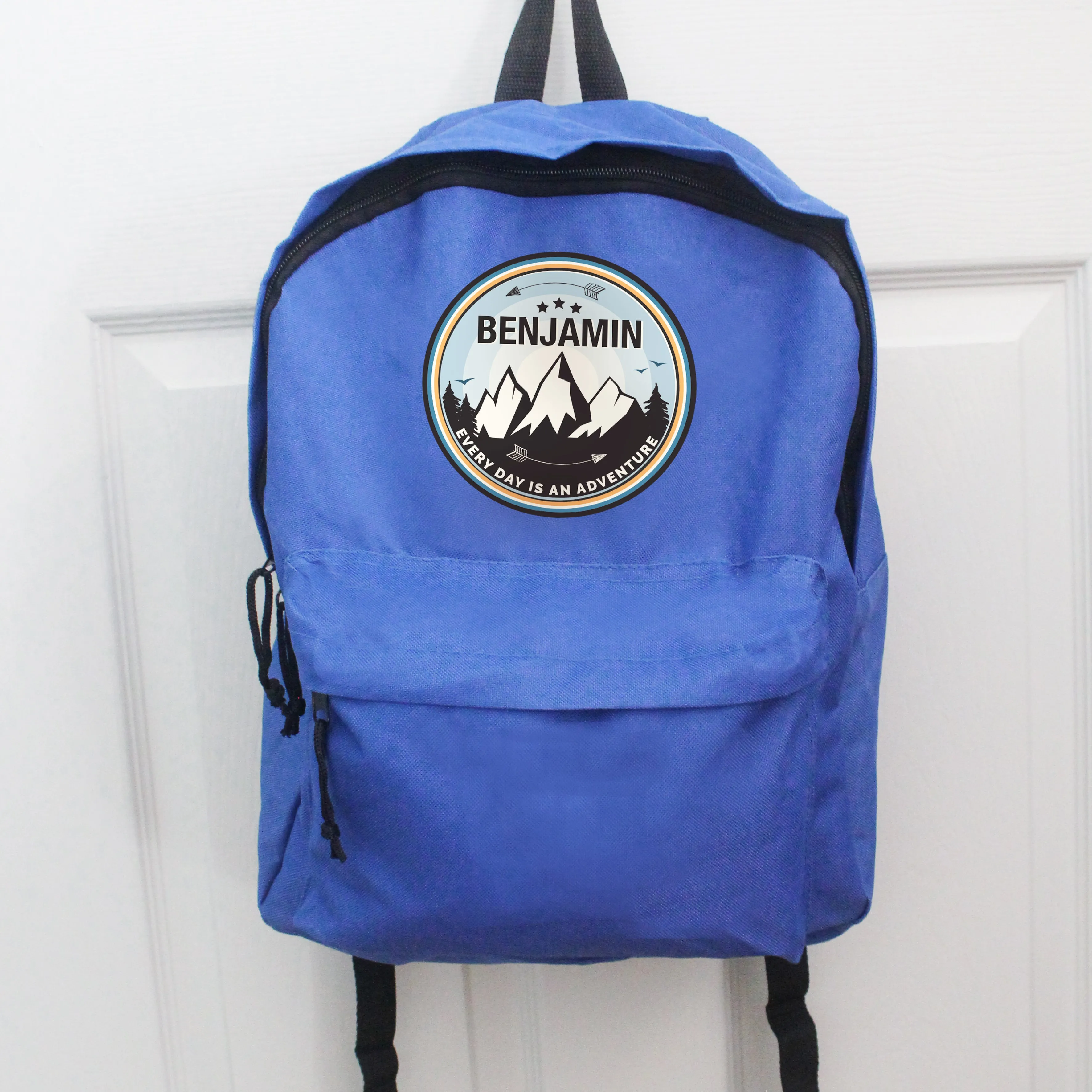 Personalised Adventure Blue Backpack