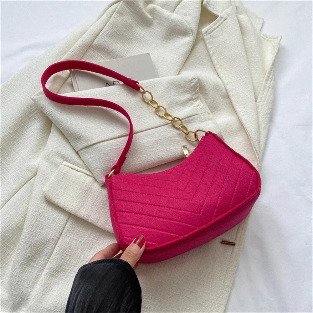 Pleated Evening Handbag Women Top Handle Glitter Clutch