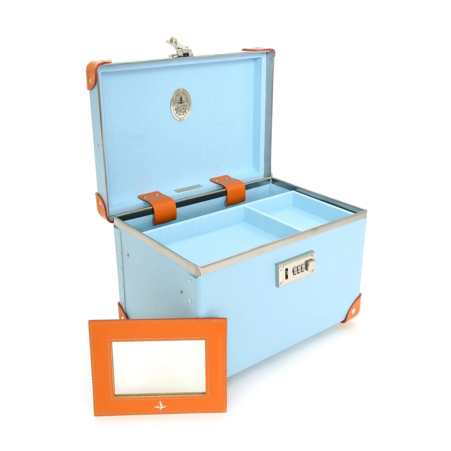 Pop · Vanity Case | Pastel Blue/Pumpkin