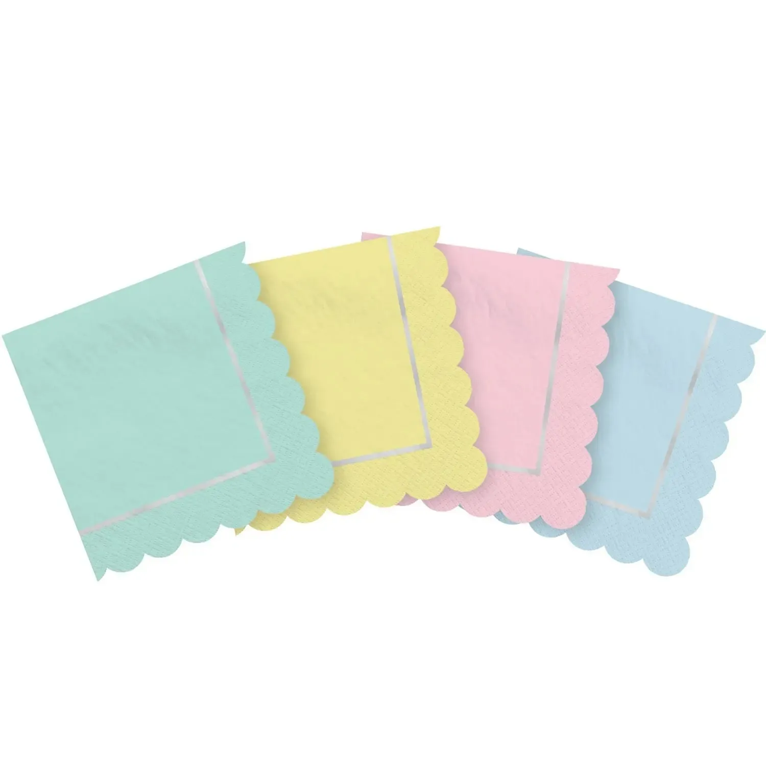 Pretty Pastels Napkins - Beverage 16 Pkt