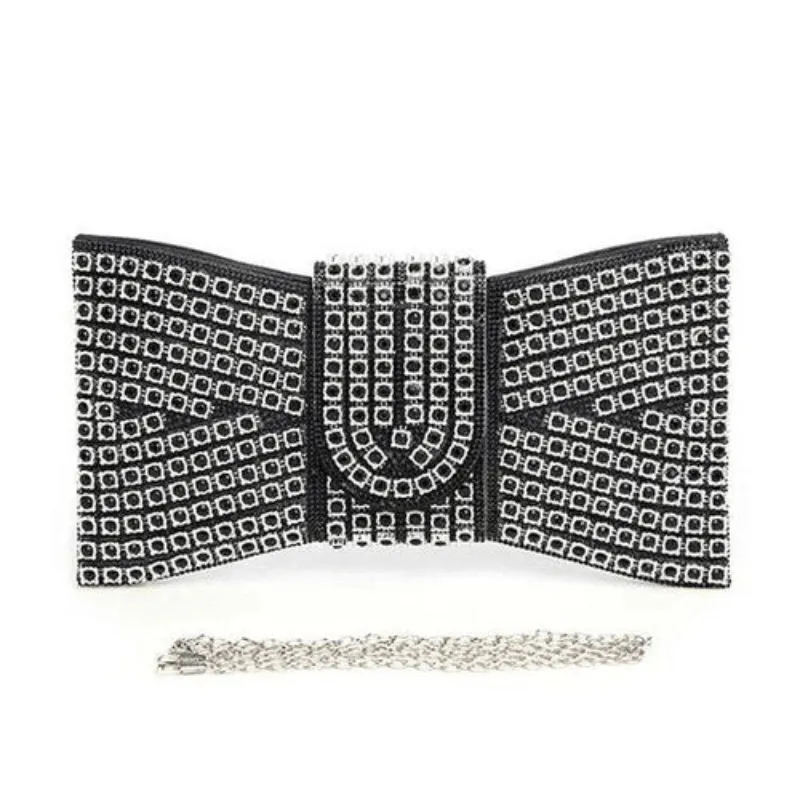 Rhinestone Bowtie Iconic Clutch Bag