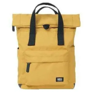 Roka Canfield B Small Black Label Recycled Canvas Backpack - Flax Yellow