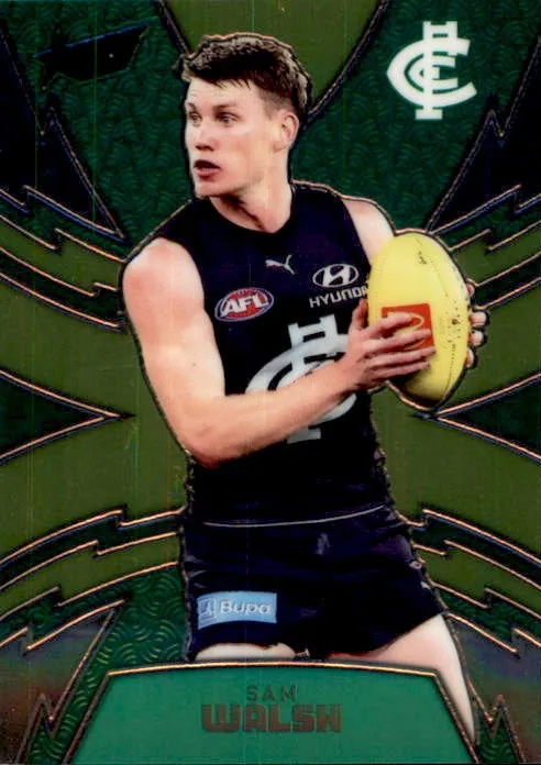 Sam Walsh, LGG14, Luminous Thunderbolt KMART Refractor, 2024 Select AFL Footy Stars