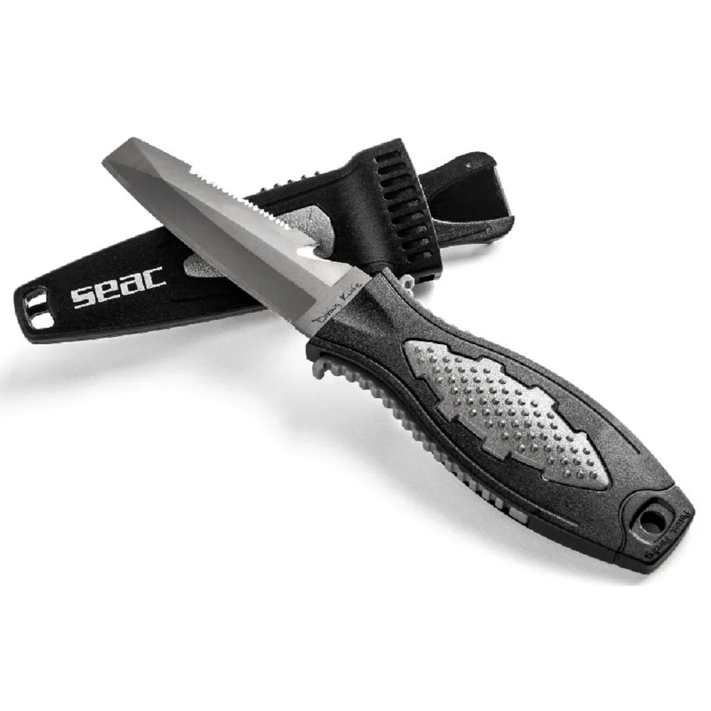 SEAC Blunt Dive Knife with 3.3 Inches Titanium Blade and 3.5 Oz Weight