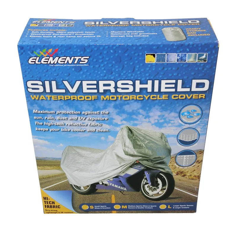 Silvershield Motorcycle Bike Cover 100% Waterproof Small Suit Up To 500CC MCW500