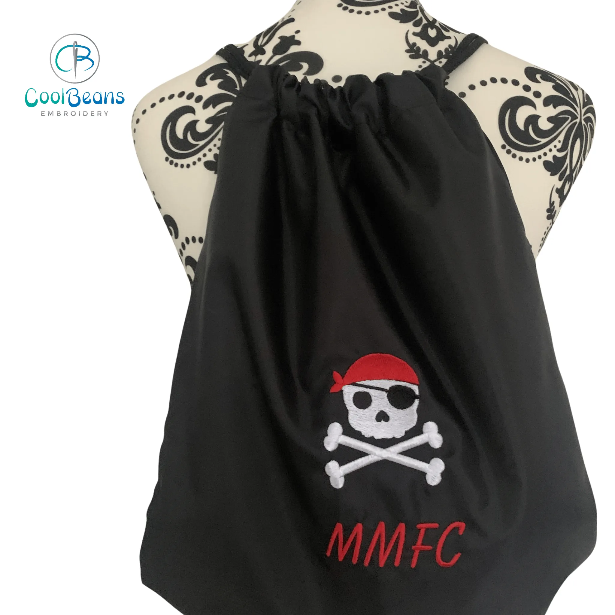 Skull & Crossbones - Pirates Drawstring Gym Bag - Personalised